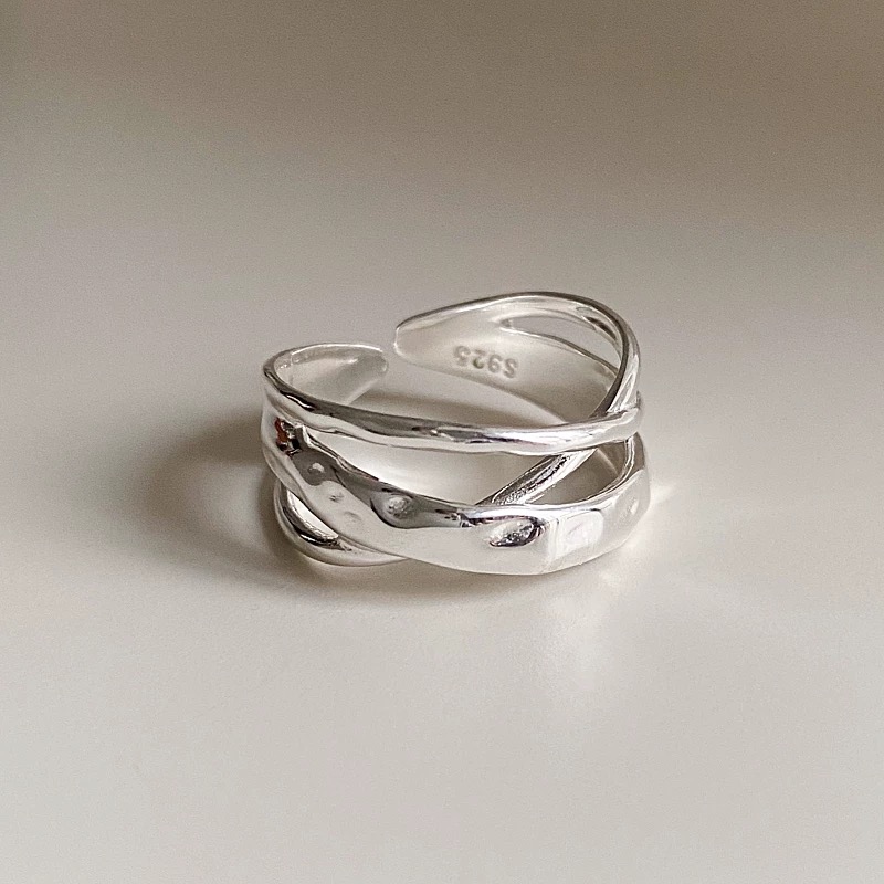 Men'S Minimalist Accessories - Cincin perak Sterling 925 untuk wanita