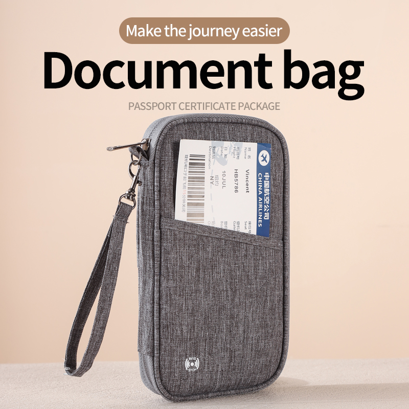 Passport Wallet Rfid - Dompet Passport Anti-RFID, Tempat Passport, Tas