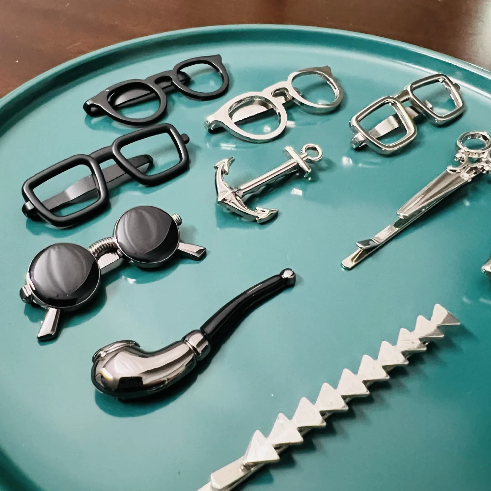 Men'S Minimalist Accessories - Penjepit Dasi Gaya Minimalis Korea, Bingkai