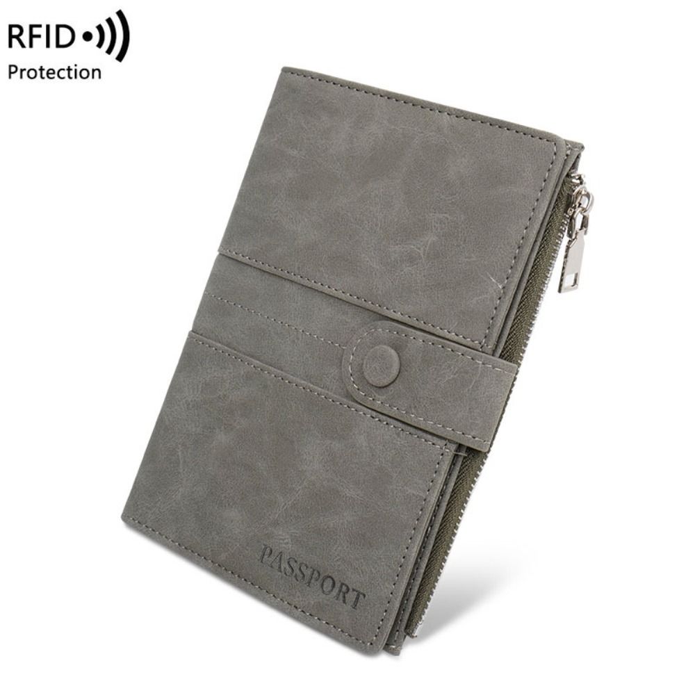 Passport Wallet Rfid - Tas Paspor PU Anti Maling RFID