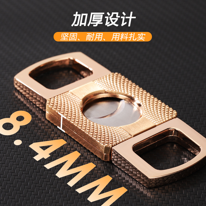 Cigar Cutter Set - Pisau Pemotong Emas Dua Bilah Pisau
