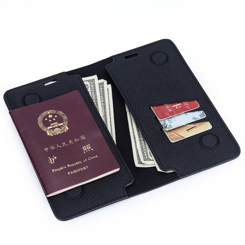 Men'S Minimalist Accessories - Dompet Paspor Minimalis Tipis Kulit Asli,