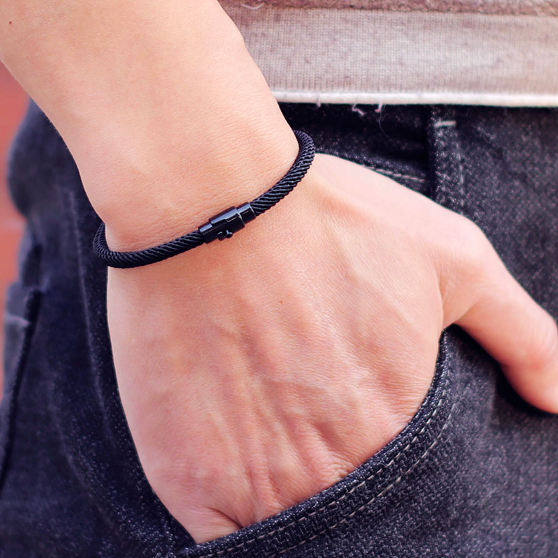 Men'S Minimalist Accessories - Baru dalam pria gelang tali minimalis