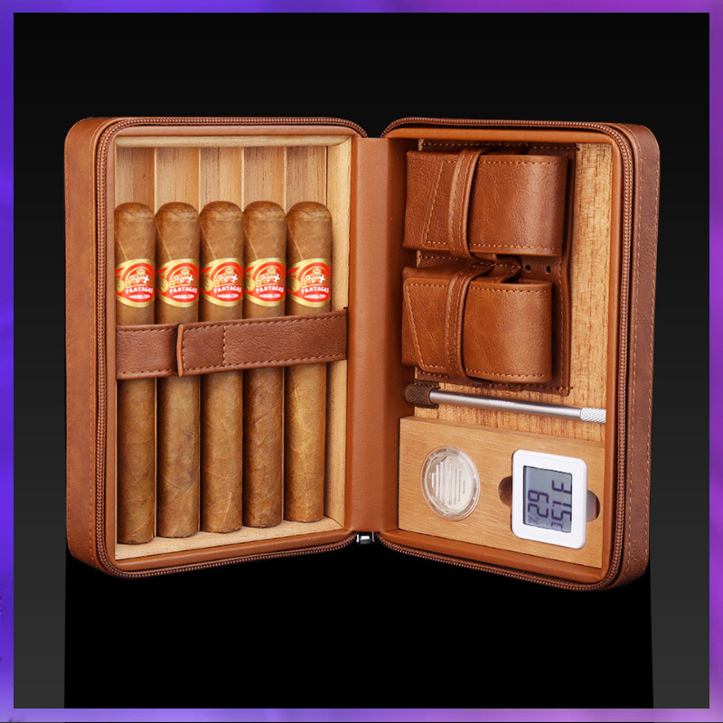 Cigar Cutter Set - Kotak Cerutu Kotak Pelembab Cerutu Portabel