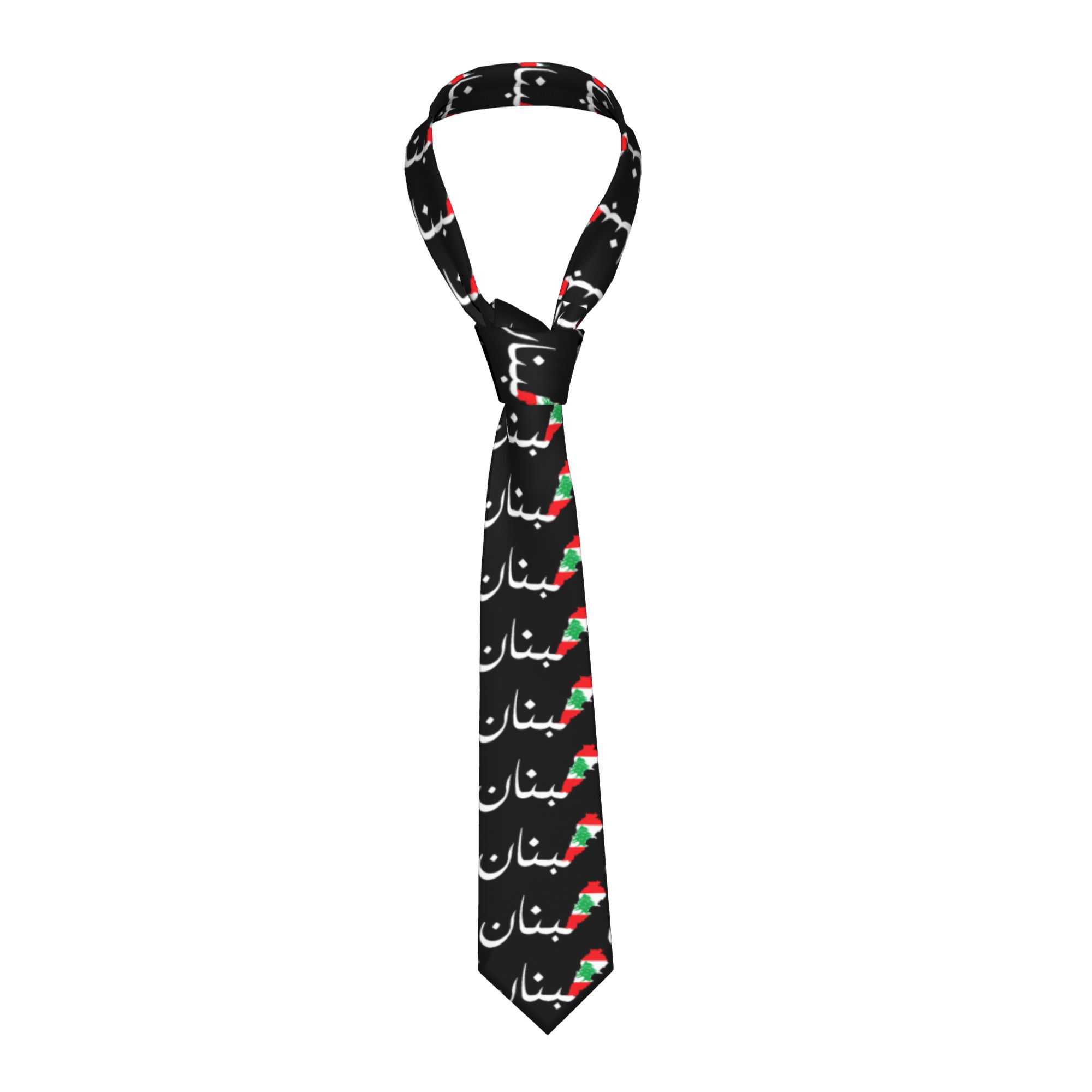 Men Accessories Lebanon - Dasi Pria Desain Peta Bendera Lebanon