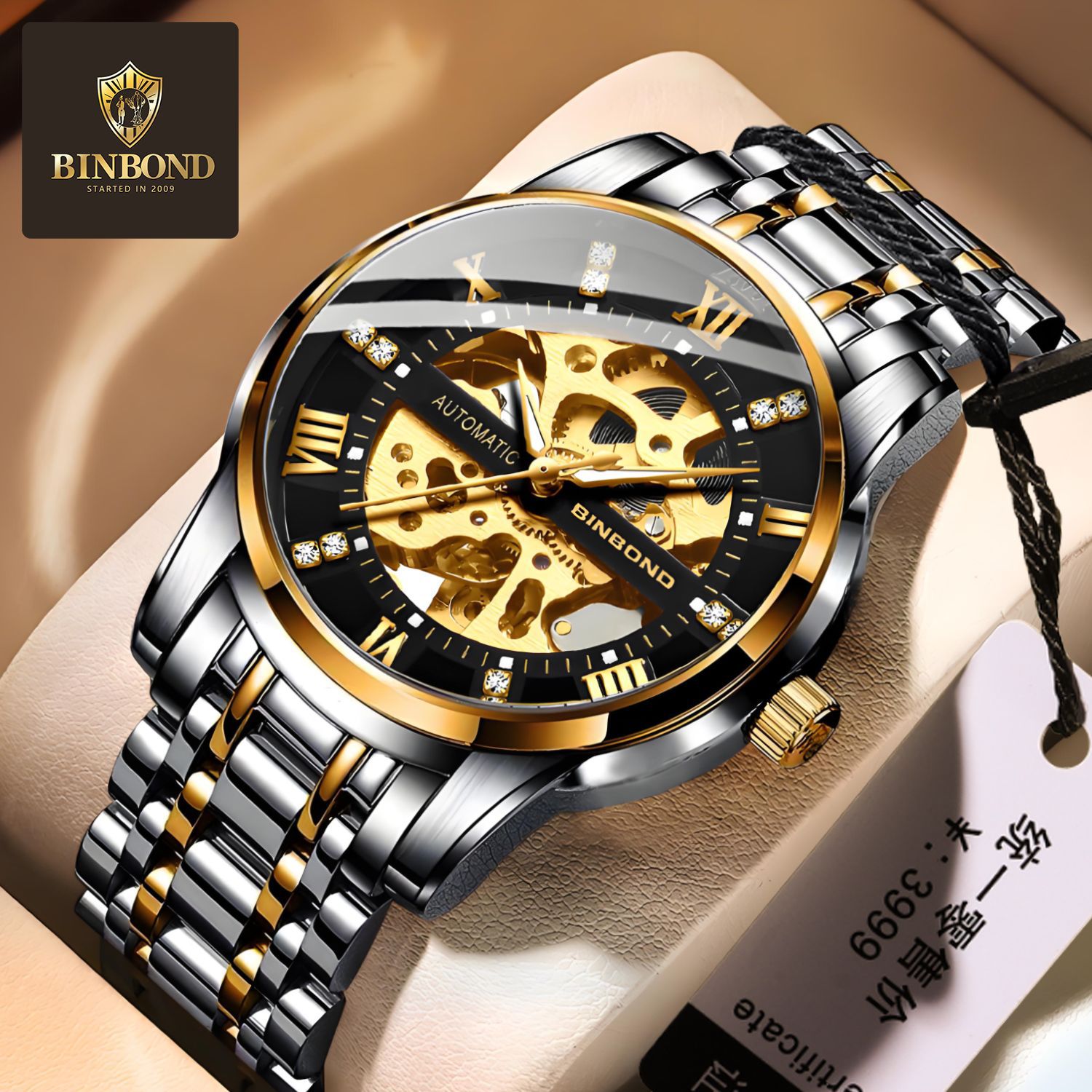 Bindond Jam Tangan Mekanis Oto - Men'S Accessories Luxury Brands ulasan dan harga