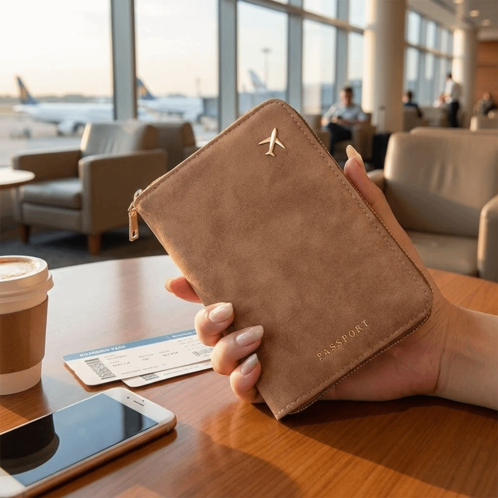 Dengan Ritsleting Penutup Pasp - Passport Wallet Rfid ulasan dan harga