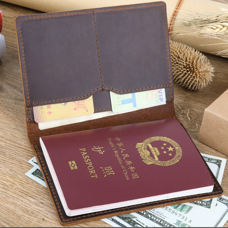 Crazy Horse Kulit Case Retro B - Passport Wallet Rfid ulasan dan harga