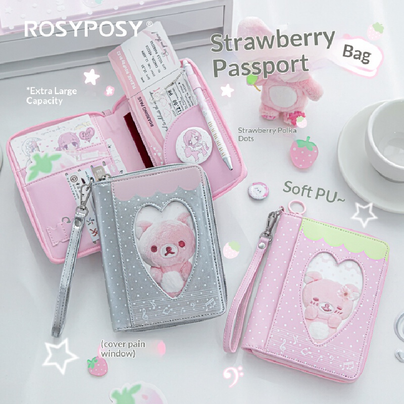Dompet Paspor RosyPosy Motif P - Passport Wallet Rfid ulasan dan harga