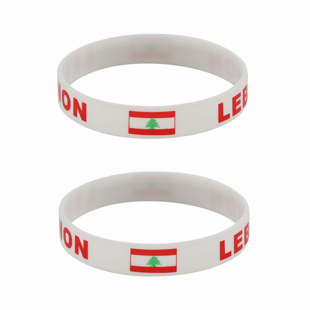 2 buah gelang silikon bendera  - Men Accessories Lebanon ulasan dan harga