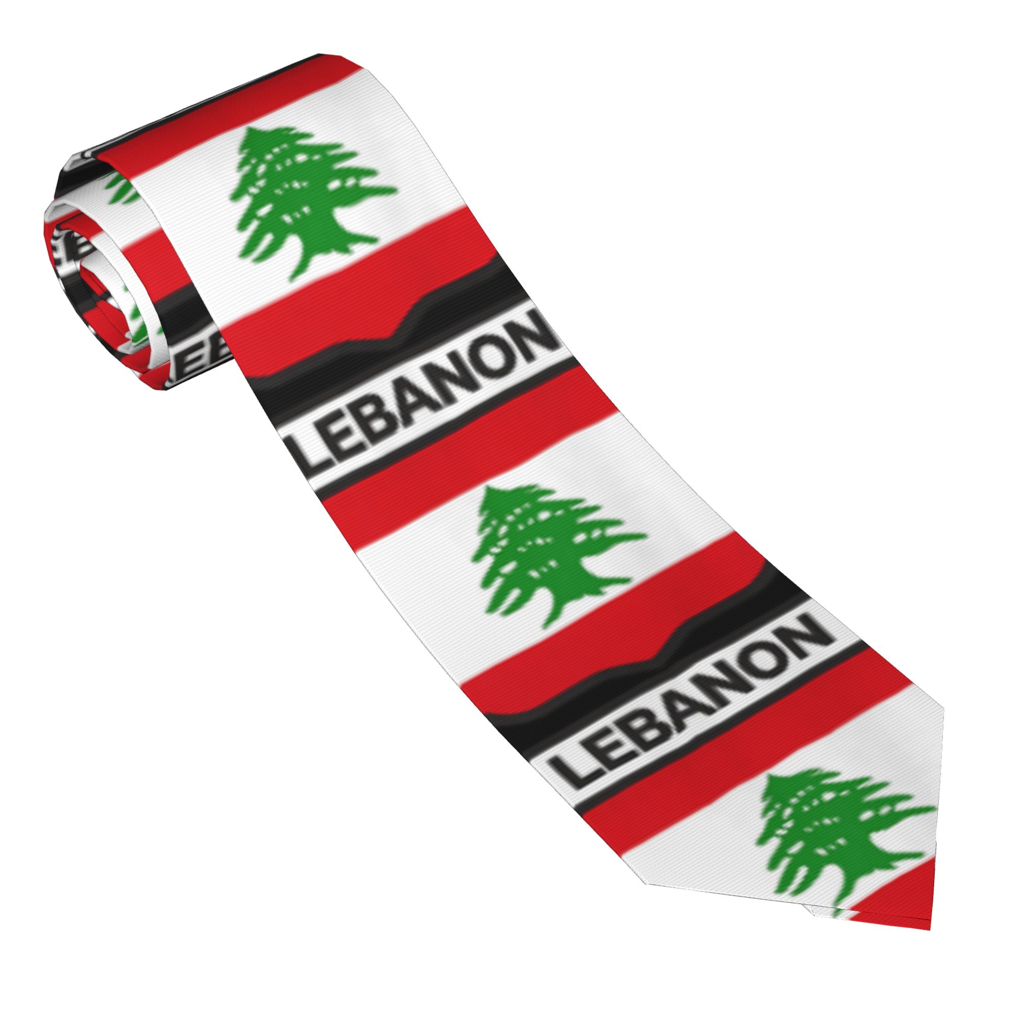 Dasi Pola Bendera Lebanon Lamb - Men Accessories Lebanon ulasan dan harga