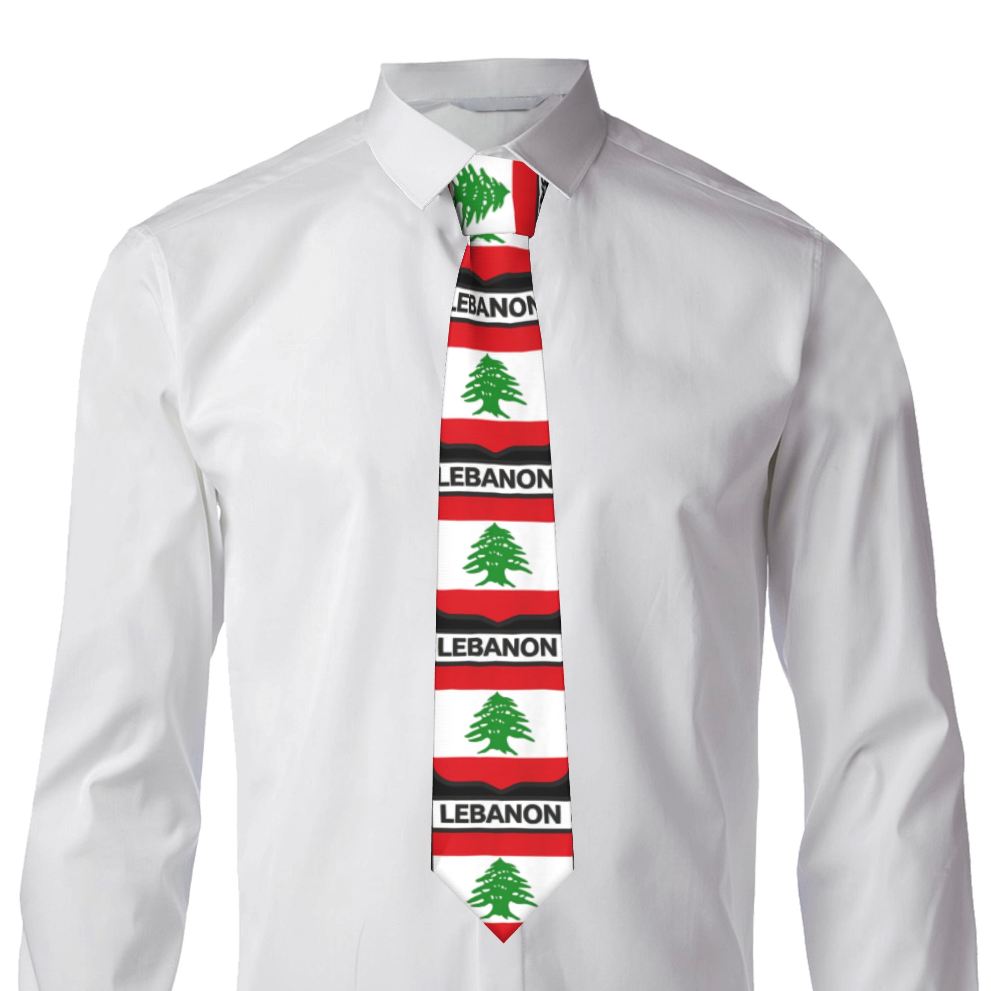 Dasi Pola Bendera Lebanon Lamb - Men Accessories Lebanon ulasan dan harga