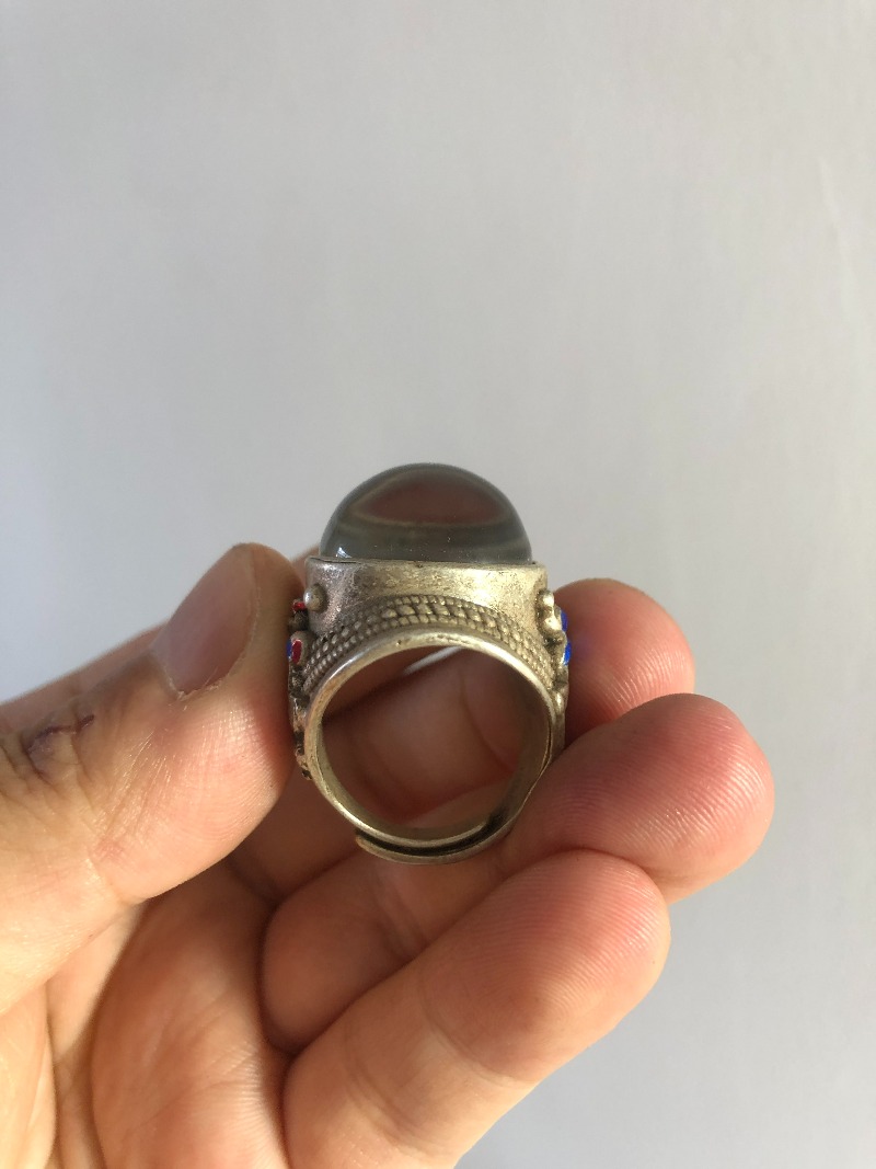 Cincin Pria Retro, Perak Tua y - Men'S Accessories Hand Bands ulasan dan harga