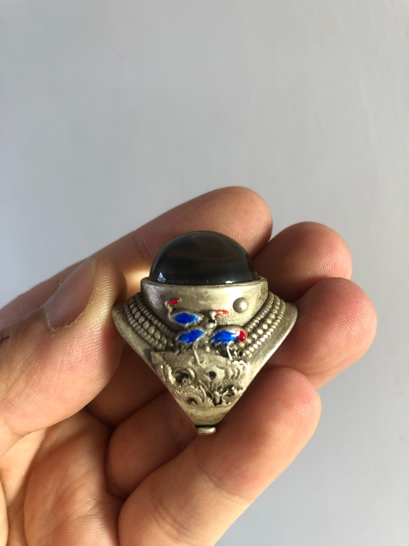Cincin Pria Retro, Perak Tua y - Men'S Accessories Hand Bands ulasan dan harga