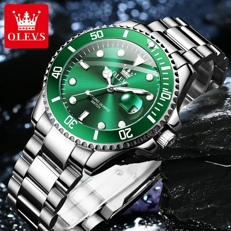 OLEVS Jam Tangan Kuarsa Asli u - Men'S Accessories Luxury Brands ulasan dan harga