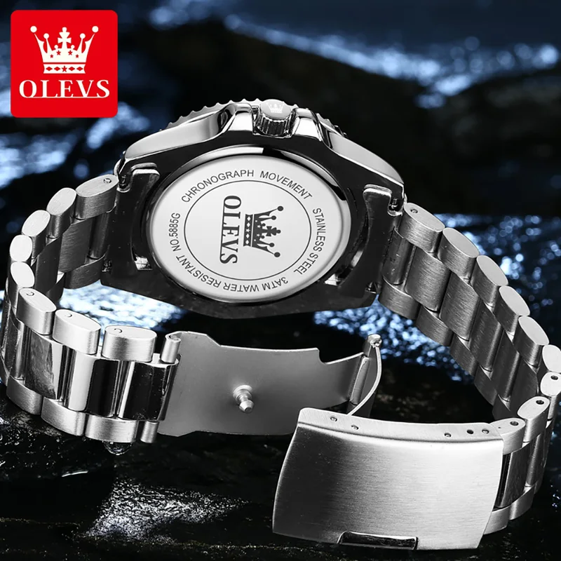 OLEVS Jam Tangan Kuarsa Asli u - Men'S Accessories Luxury Brands ulasan dan harga