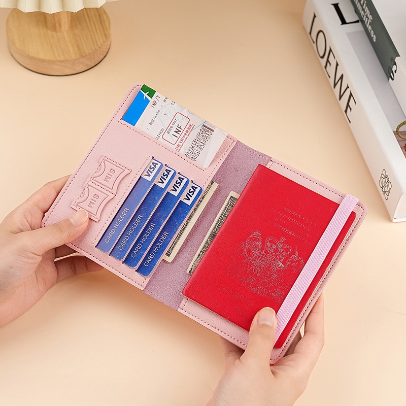 Sampul Paspor Kulit PU, Tempat - Passport Wallet Rfid ulasan dan harga
