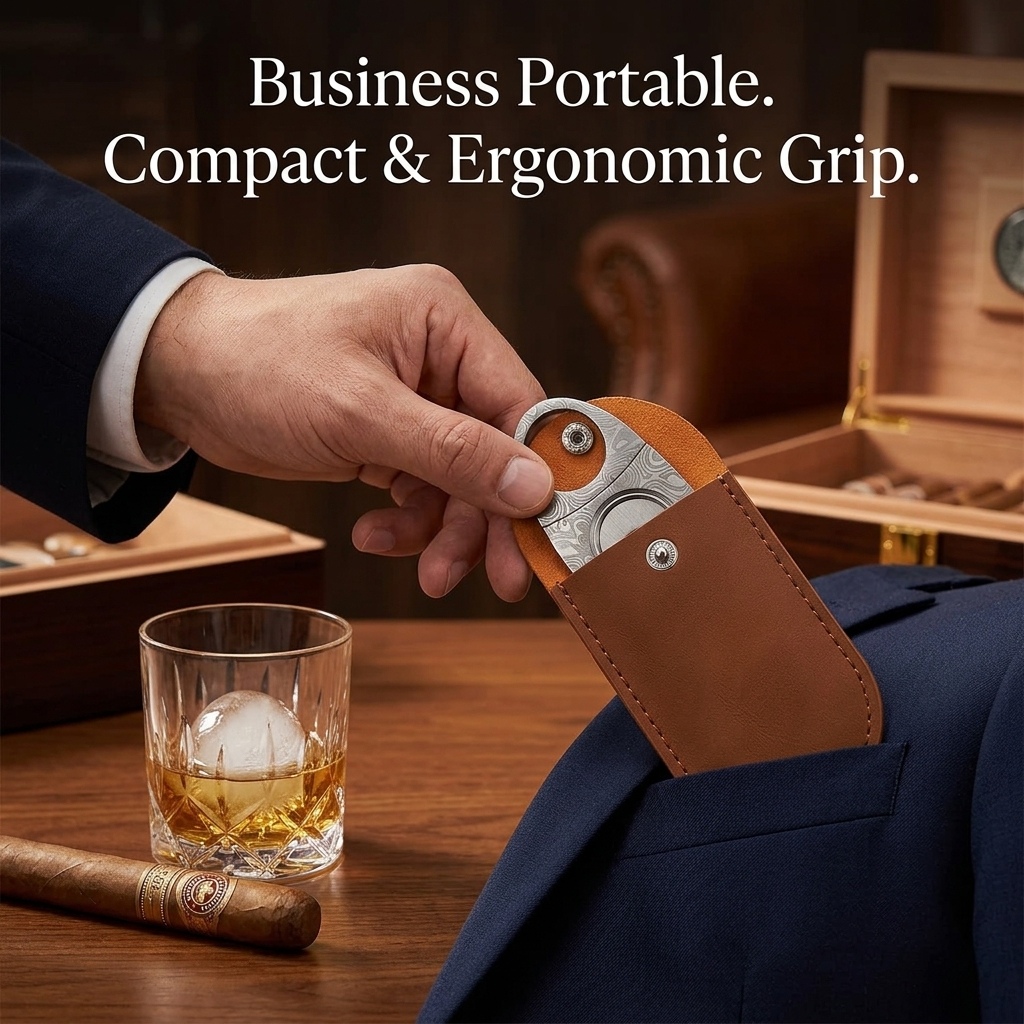 Pemotong Cerutu Manual Stainle - Cigar Cutter Set ulasan dan harga