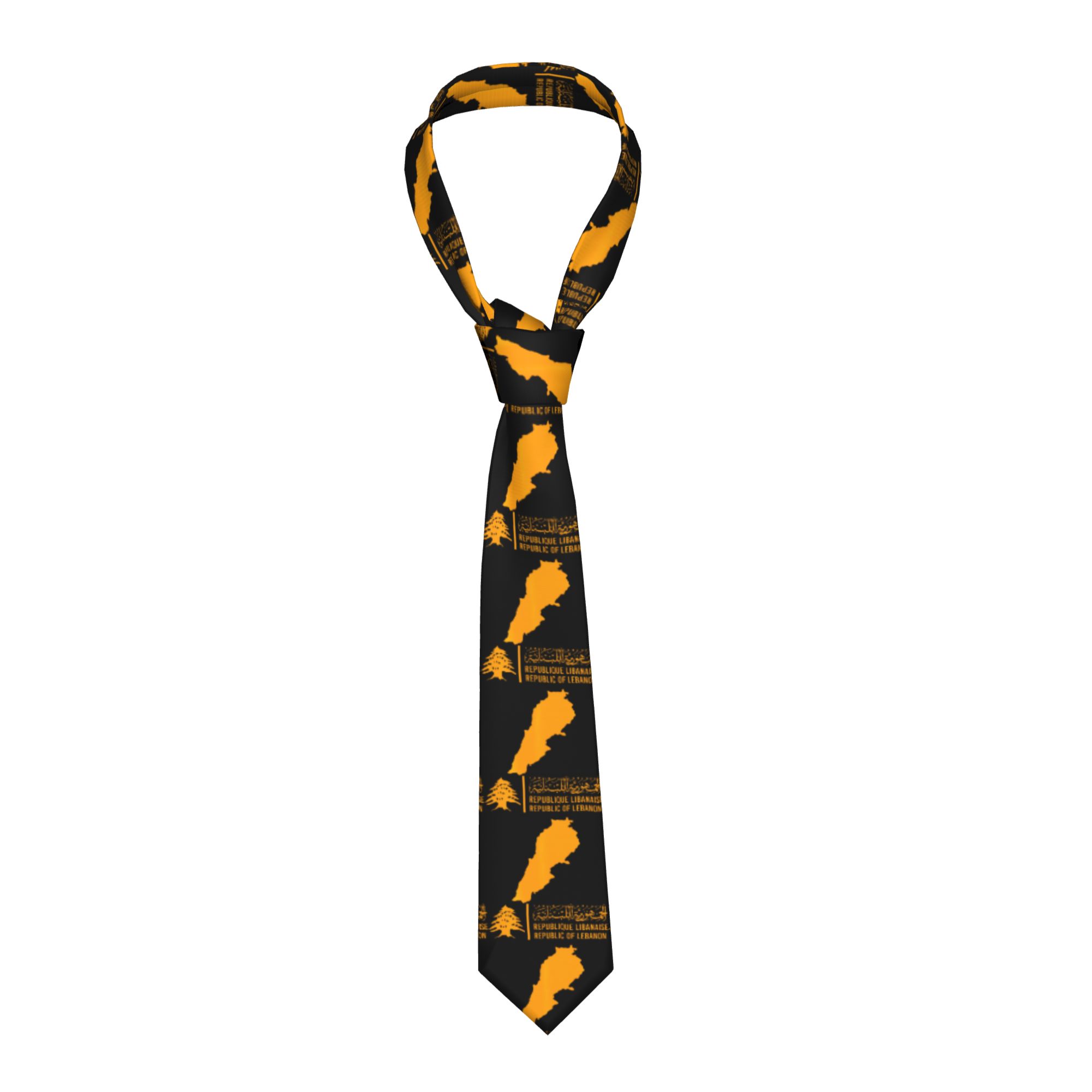 Dasi Kasual Pria Motif Bendera - Men Accessories Lebanon ulasan dan harga