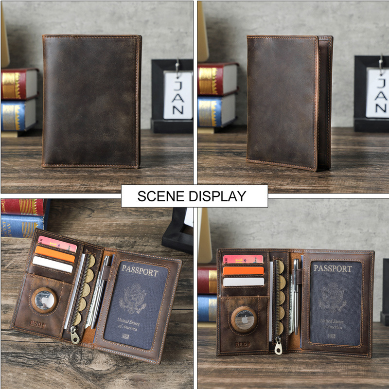 Dompet kulit asli, dompet kuli - Passport Wallet Rfid ulasan dan harga