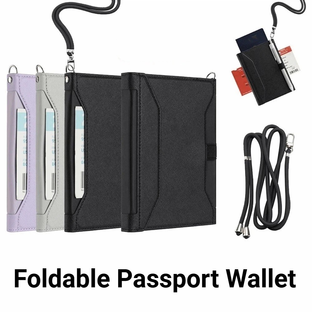 Dompet Paspor Lipat Portabel,  - Passport Wallet Rfid ulasan dan harga